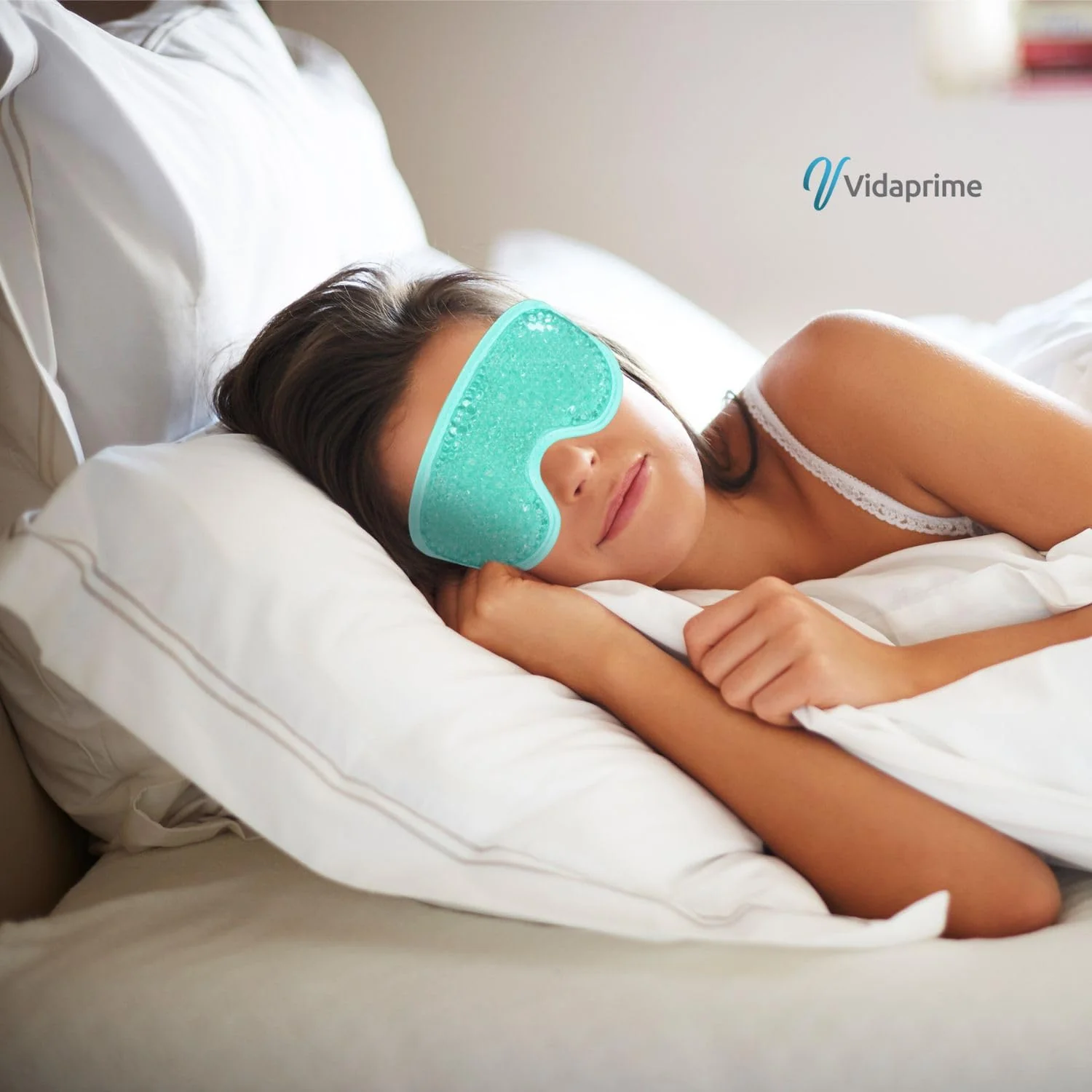 Kühl- und Wärme-Gelmaske mit verstellbarem Band für die Augen - Image 4