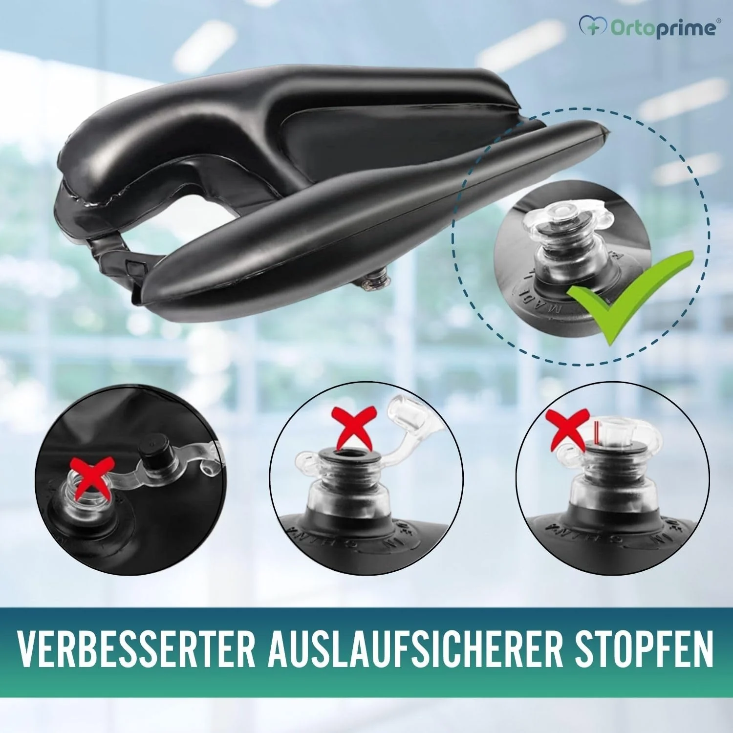 Aufblasbare ergonomische tragbare Haarwaschschüssel | Bequem und sicher - Image 3