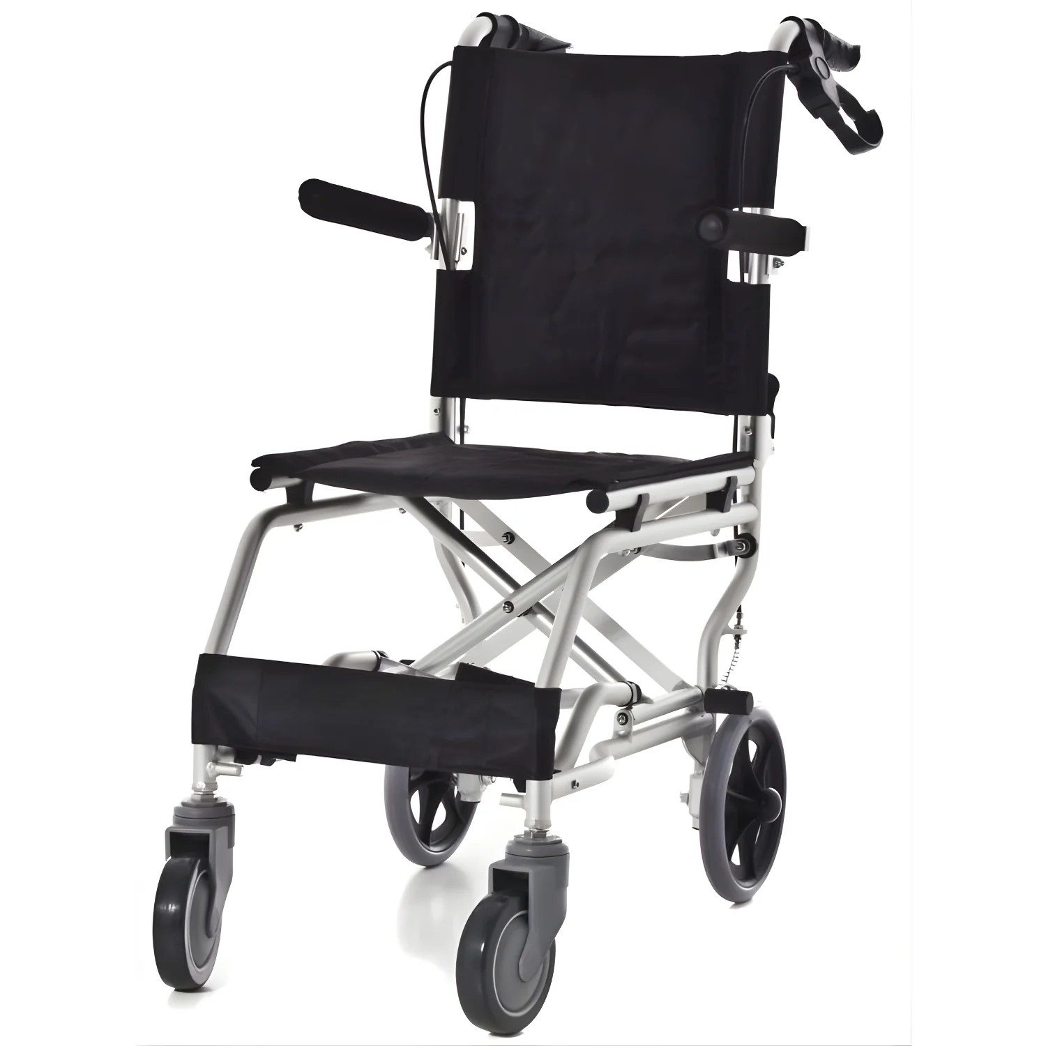 Kleiner Super-SCHMALER Rollstuhl aus Aluminium | Perfekt zum Reisen - Image 6