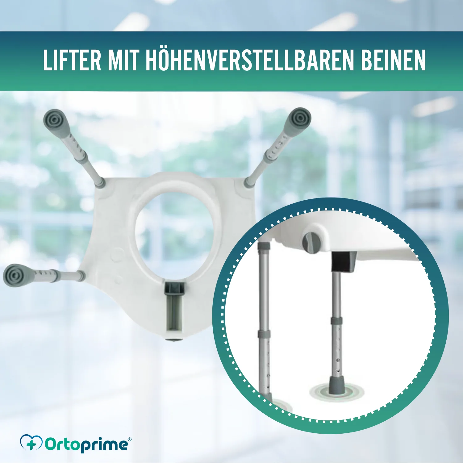 WC-Erhöhung 12 cm mit Beinen | Universal - Image 8